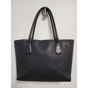 Dagne Dover Signature Classic Onyx deep black tote bag